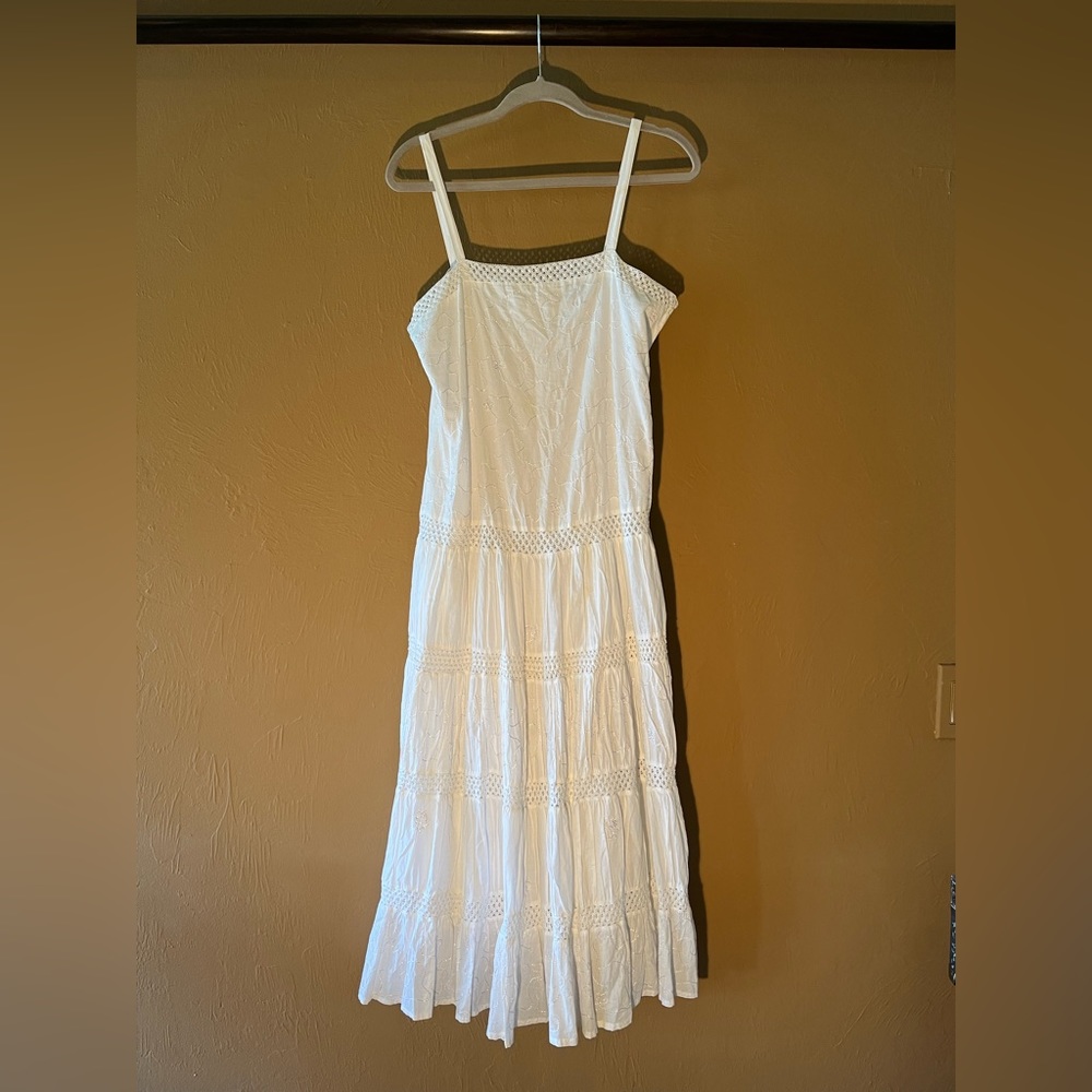 Soho Clothing Company Sundress ☀️👗 White 🤍 Cotton Size Large